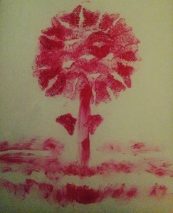 Lipstick art by Renee Nicole Gray