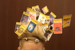 Playbill crown by Renee Nicole Gray