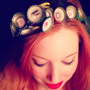Beer Cap headband by Renee Nicole Gray