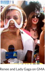 Lady Gaga impersonator Renée Nicole Gray and Lady Gaga Lady Gaga impersonator Renée Nicole Gray and Lady Gaga